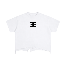 Load image into Gallery viewer, Expensive Exhibit Vintage Wash Boxy Distressed Hem T-Shirt