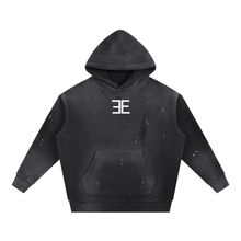 Load image into Gallery viewer, Expensive Exhibit Vintage Washed Frayed Fleece Hoodie