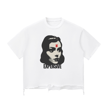 Load image into Gallery viewer, Expensive Exhibit Snow Wash Raw-Hem Boxy T-shirt