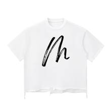 Load image into Gallery viewer, MentalUpGrade Snow Wash Raw-Hem Boxy T-shirt