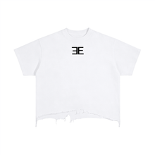 Load image into Gallery viewer, Expensive Exhibit Vintage Wash Boxy Distressed Hem T-Shirt