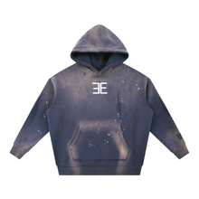 Load image into Gallery viewer, Expensive Exhibit Vintage Washed Frayed Fleece Hoodie