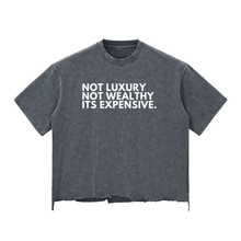 Load image into Gallery viewer, Expensive Exhibit Snow Wash Raw-Hem Boxy T-shirt