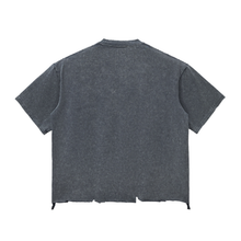 Load image into Gallery viewer, MentalUpGrade Snow Wash Raw-Hem Boxy T-shirt
