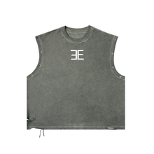 Load image into Gallery viewer, Expensive Exhibit Distressed Grommet Eyelet Tank Top
