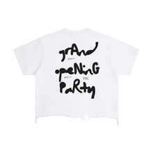 Load image into Gallery viewer, Expensive Exhibit Vintage Wash Boxy Distressed Hem T-Shirt
