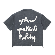 Load image into Gallery viewer, Expensive Exhibit Snow Wash Raw-Hem Boxy T-shirt
