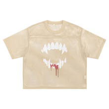 Load image into Gallery viewer, Exhibit E See-through Boxy Net T-Shirt
