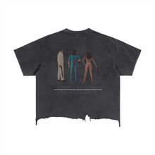 Load image into Gallery viewer, Expensive Exhibit Vintage Wash Boxy Distressed Hem T-Shirt
